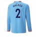 Cheap Manchester City Kyle Walker #2 Home Football Shirt 2022-23 Long Sleeve